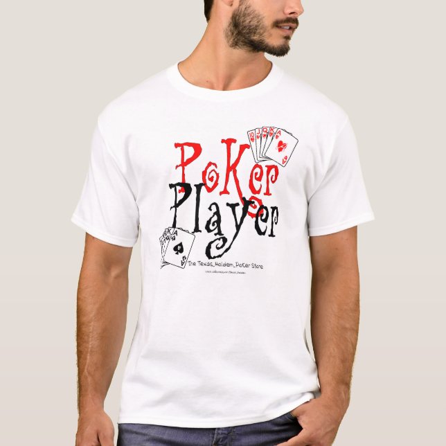 pokerspelare t-shirt (Framsida)