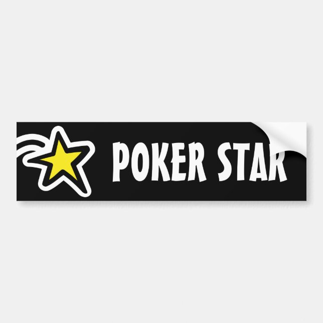 Pokerstjärnabildekal Bildekal (Framsidan)
