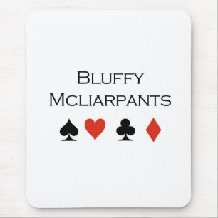 PokerT-tröja: "Bluffy Mcliarpants ", Musmatta