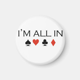 PokerT-tröja: "Mig all förmiddag i ", Magnet