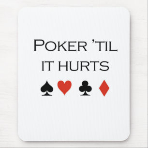 PokerT-tröja: "Poker ', til den ontr ", Musmatta
