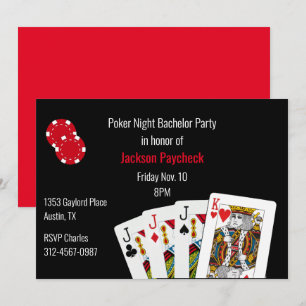 Pokertemat Sjungningsfest Inbjudningar