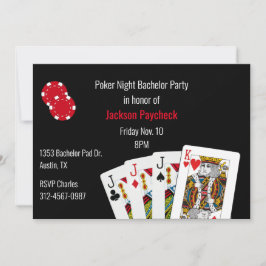 Pokertematiskt möhippa inbjudningar