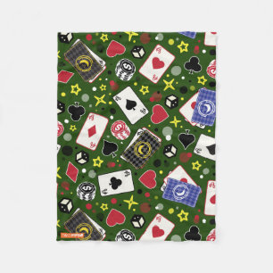 Pokertryck Fleecefilt