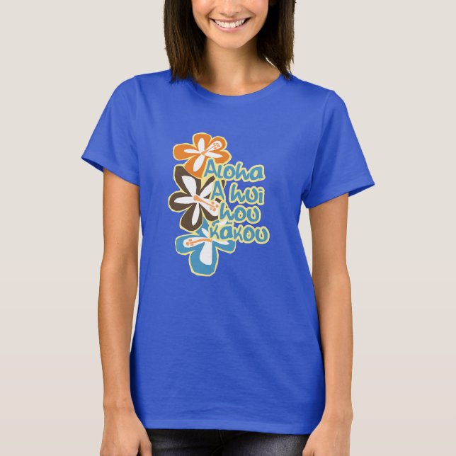 Pokii Flower Gals Tees Tee Shirt (Framsida)