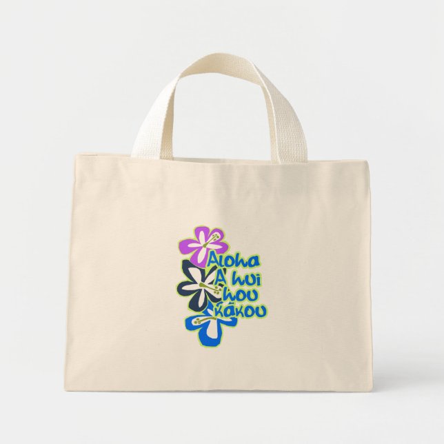 Pokii Flower Tote bags Mini Tygkasse (Framsidan)