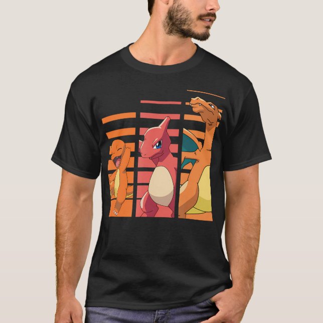 Pokmon - Charmander Evolutions T Shirt (Framsida)