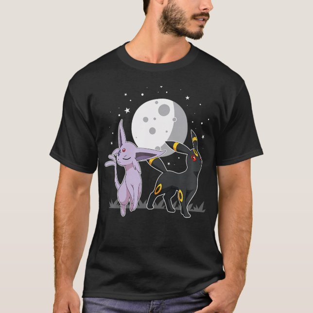 Pokmon - kelestial espeon och parapon t shirt (Framsida)