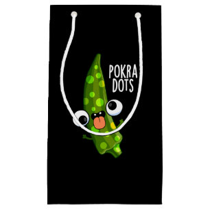 Pokra Dots Funny Okra Pun Mörk BG