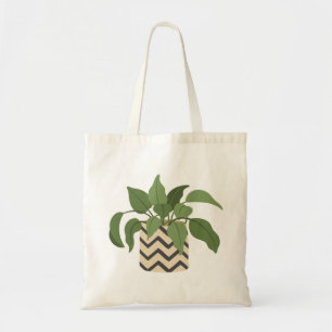 Poktad Plant Tote Bag Tygkasse