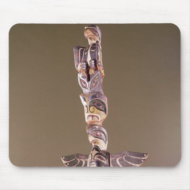 Pol för totem för Tinglit fågelklan Musmatta (Framsidan)