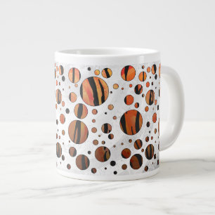 Polackerpunktshöjare, orange för Hett och svart ut Jumbo Mugg