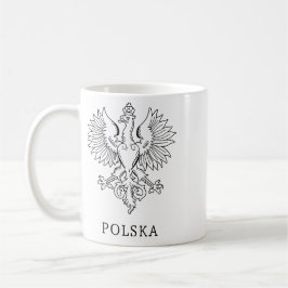 Poland's White Eagle Contemporary State Emblem  Kaffemugg