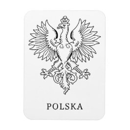 Poland's White Eagle Contemporary State Emblem  Magnet