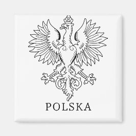Poland's White Eagle Contemporary State Emblem  Magnet