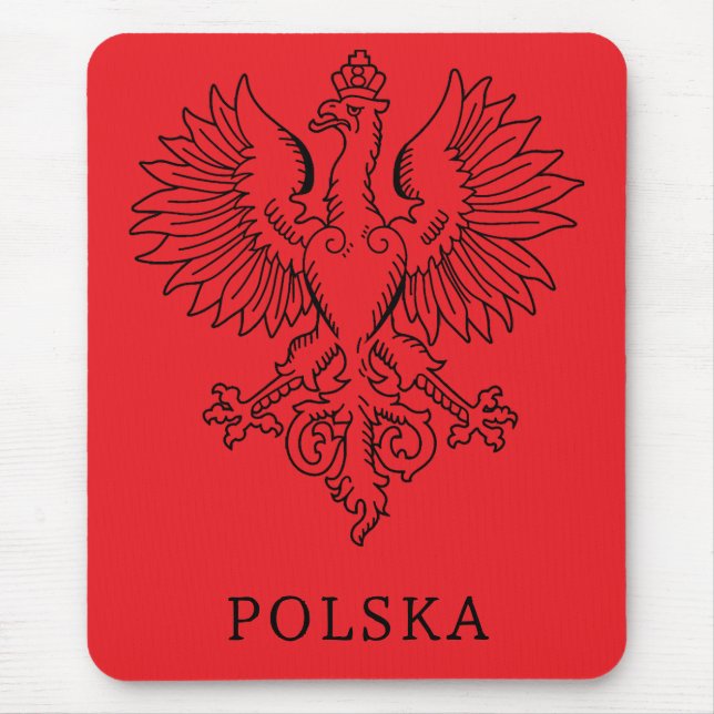 Poland's White Eagle Contemporary State Emblem  Musmatta (Framsidan)