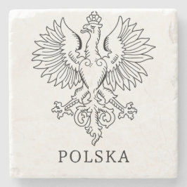 Poland's White Eagle Contemporary State Emblem  Stenunderlägg