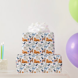 Polar av av artiska Mönster-vattenfärg Presentpapper