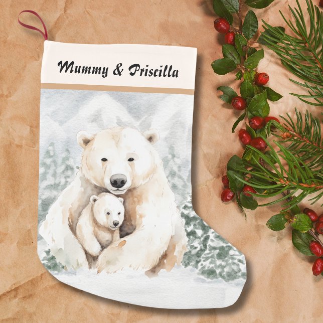 Polar av julklapp för föräldrar och barn liten julstrumpa (Skapare uppladdad)