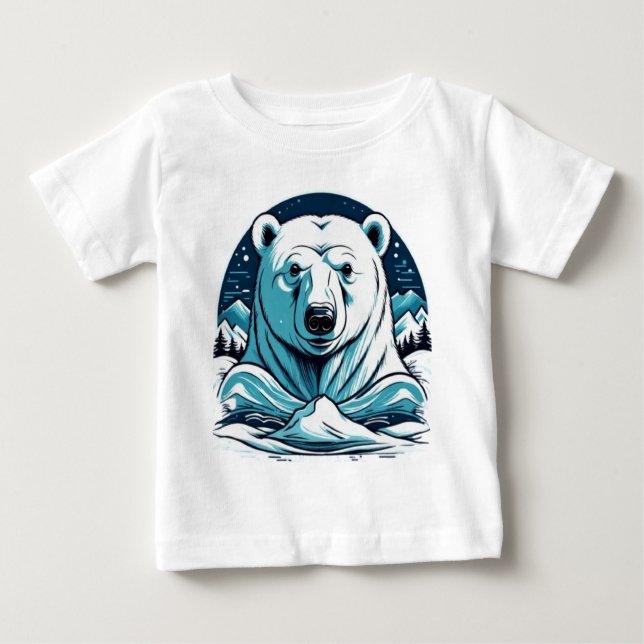 Polar av matbjörn för kutdjur t shirt (Framsida)