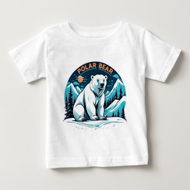 Polar av matbjörn för kutdjur t shirt (Framsida)