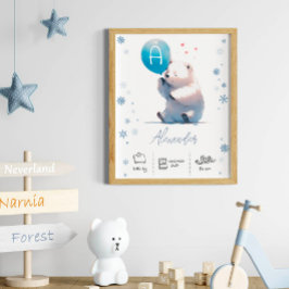 Polar av personlig med Balloons Nursery Poster