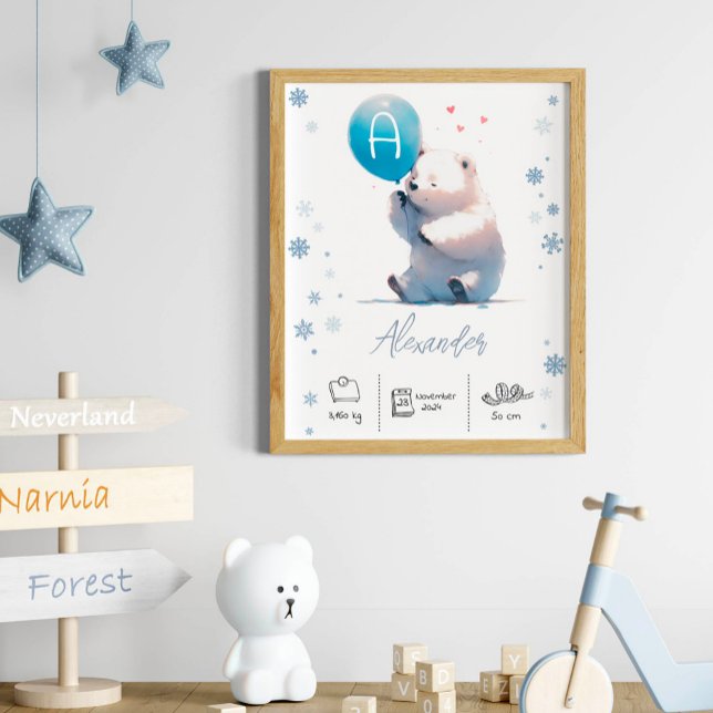 Polar av personlig med Balloons Nursery Poster (Skapare uppladdad)