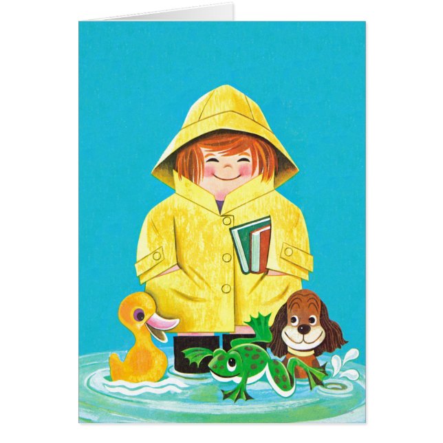 Pölar av roligt hälsningskort (Framsidan)