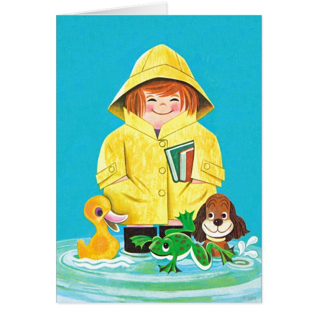 Pölar av roligt hälsningskort (Framsidan)