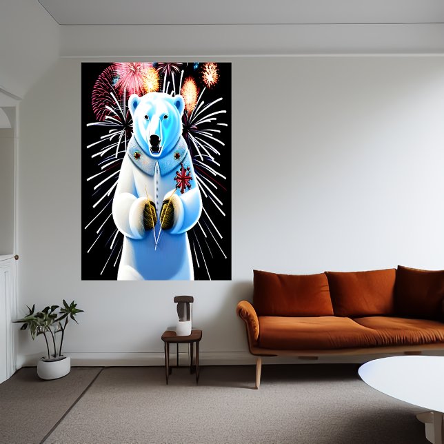 Polar av uniform och fyrverkeripjäs | AI Art Poster (Skapare uppladdad)