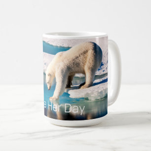 Polar Bär global uppvärmning Klimatinspiration Kaffemugg
