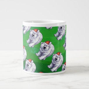 Polar Bär jul på Grönt Jumbo Mugg