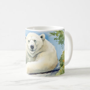 Polar Bär uppmjukning Uppmjukande Coola vid Roligt Kaffemugg