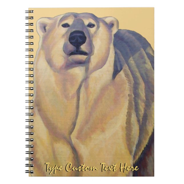 Polar Bärbar bärbar Personlig Bear Art Notebook Anteckningsbok (Framsidan)