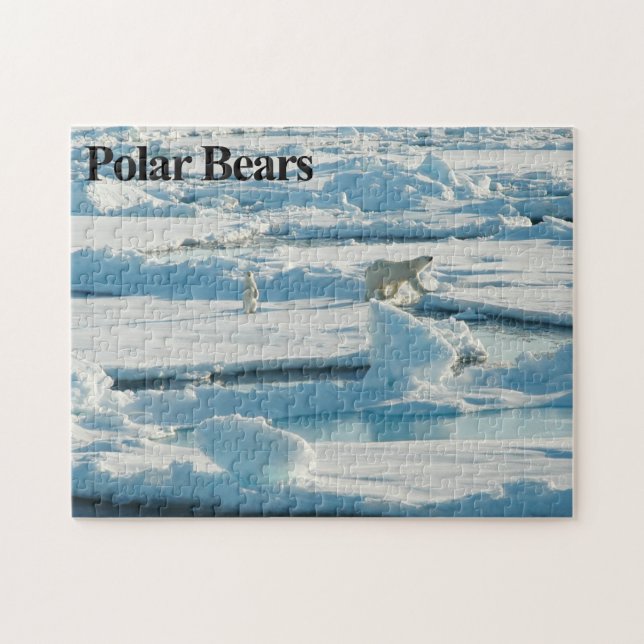 Polar Bear 13 Jigszawa Puzzle Pussel (Horisontell)