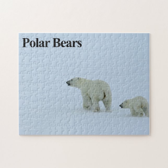 Polar Bear 3 Jigszawa Puzzle Pussel (Horisontell)