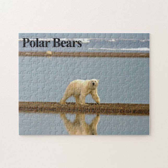 Polar Bear 9 Jigszawa Puzzle Pussel (Horisontell)