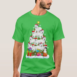 Polar Bear Älskare Julafton Ljus Funny Polar Bear T Shirt
