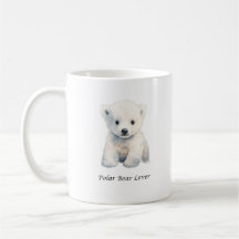 Polar Bear Älskare Mugg - Cute Polar Bear Mugg