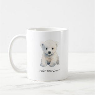 Polar Bear Älskare Mugg - Cute Polar Bear Mugg