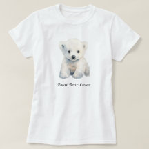 Polar Bear Älskare Shirt - Cute Polar Bear Shirt