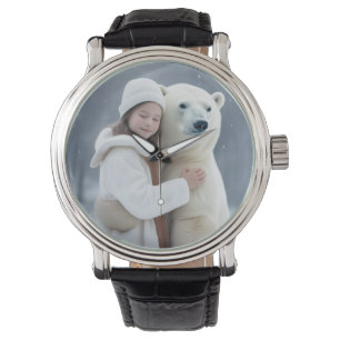 Polar Bear and Girl Armbandsur