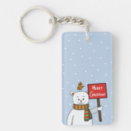 Polar Bear and Robin Christmas Greeting