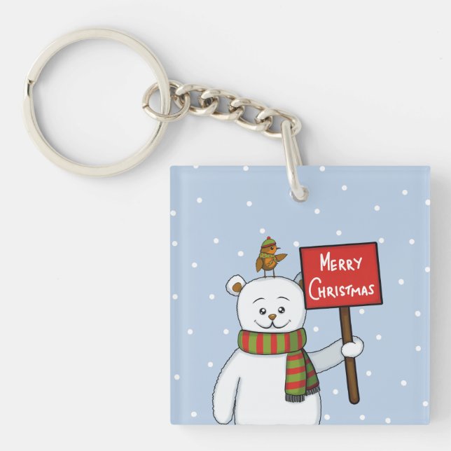 Polar Bear and Robin Christmas Greeting (Framsidan)