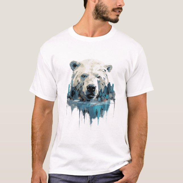 Polar Bear Animal Beauty Nature Wildlife Discovery T Shirt (Framsida)