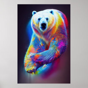 Polar Bear Animal Discovery Äventyr Natature Poster