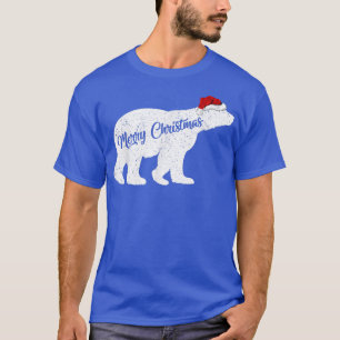 Polar Bear Animal Lover Julafton Santa Hat Polar B T Shirt