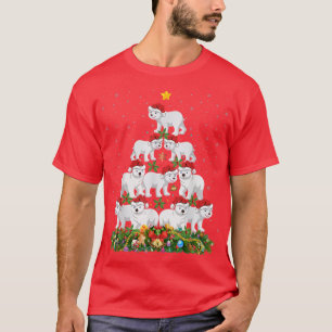 Polar Bear Animal Lover Santa Polar Björn jul T Shirt