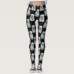 Polar Bear Animal Mönster Design Leggings