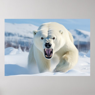 polar Bear Animal Nature Majestic Vild Poster
